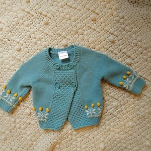 HA adorable fair isle cotton sweater size 60